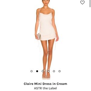 NEW never worn!!! ASTR the Label Claire Mini dress in Cream - size Small